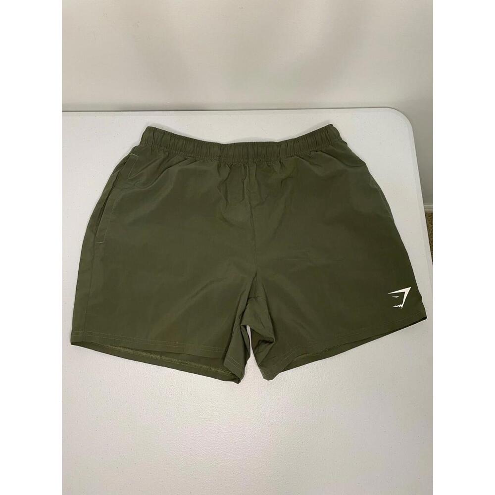 Gymshark Arrrival 5" Shorts Men's Medium Core Olive Slim Fit Lightweight Running